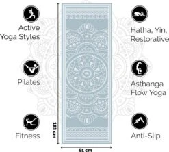 Love Generation ● Design Yoga Mat ● Fitness Mat ● MagicCarpet Print ● Mint -Fitnessapparatuur Serie Winkel 1200x1079 5
