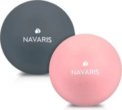 Navaris Lacrosse Massageballen - 2x Triggerpoint Massage Bal Voor Rug, Benen En Nek - Fascia Ballen Voor Zelfmassage - Diameter 6 Cm - Hard En Zacht -Fitnessapparatuur Serie Winkel 1200x1085 1