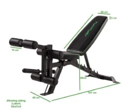 Tunturi UB60 Halterbank Verstelbaar - Fitnessbank Belastbaar Tot 200kg - Trainingsbank, Buikspierbank & Leg Extension In één -Fitnessapparatuur Serie Winkel 1200x1085 3