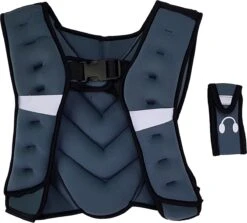 Tunturi Gewichstvest - Gewichtvest - Weight Vest - Gewichtsvest Hardlopen - Verstelbaar - 5kg - Grijs -Fitnessapparatuur Serie Winkel 1200x1085 5