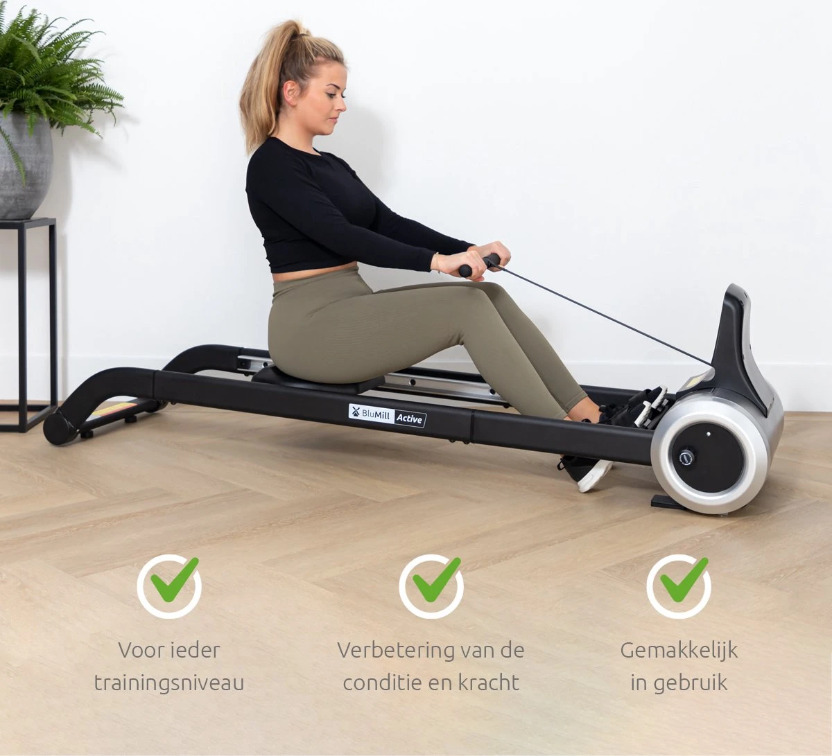 BluMill Roeitrainer - Inklapbaar - LED scherm - met Timer - 6 verschillende standen BluMill Roeitrainer - Inklapbaar - LED Scherm - Met Timer - 6 Verschillende Standen -Fitnessapparatuur Serie Winkel