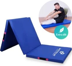 Extra Dikke Yoga Mat (5cm Dik En 180cm Lang) - XXL Anti Slip En Opvouwbare Yogamatten | Vitalic