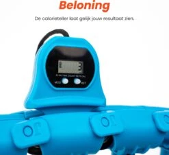 EdelSport - Hoelahoep - Fitness Hoelahoep - Hula Hoop - Hoelahoep Met Gewicht - Massage - Blauw -Fitnessapparatuur Serie Winkel 1200x1096 1