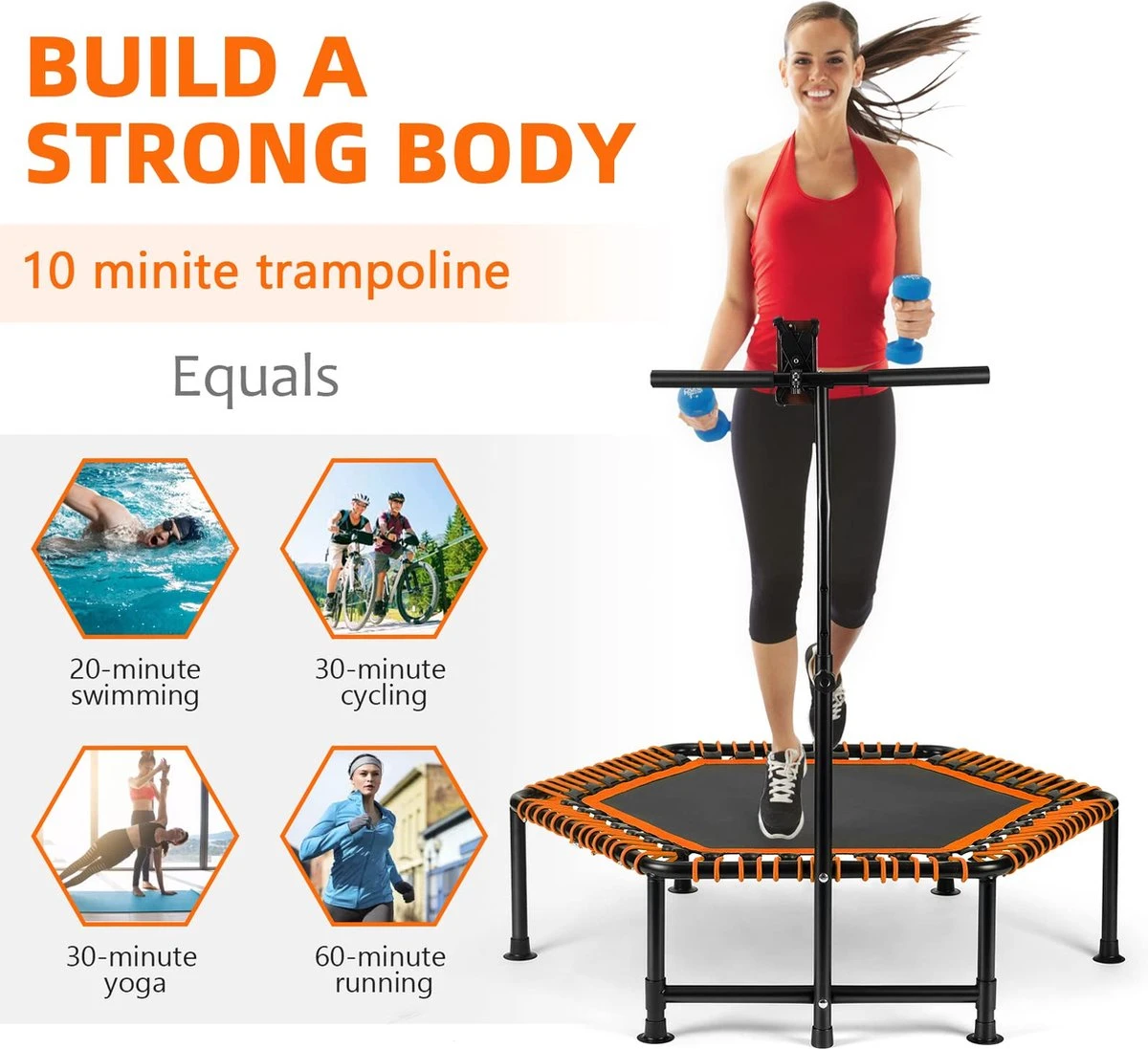 FOXSPORT Trampoline - Jump - Fitness - volwassene of kindertrampoline - Met telefoonhouder - fitness trampoline met handvat - Mini trampoline - Kleine Trampoline - Sport Trampoline - Inclusief handgrip - Fitnesstrampolines - Vereist Montage - 123 cm FOXSPORT Trampoline - Jump - Fitness - Volwassene Of Kindertrampoline - Met Telefoonhouder - Fitness Trampoline Met Handvat - Mini Trampoline - Kleine Trampoline - Sport Trampoline - Inclusief Handgrip - Fitnesstrampolines - Vereist Montage - 123 Cm -Fitnessapparatuur Serie Winkel 1200x1097 1