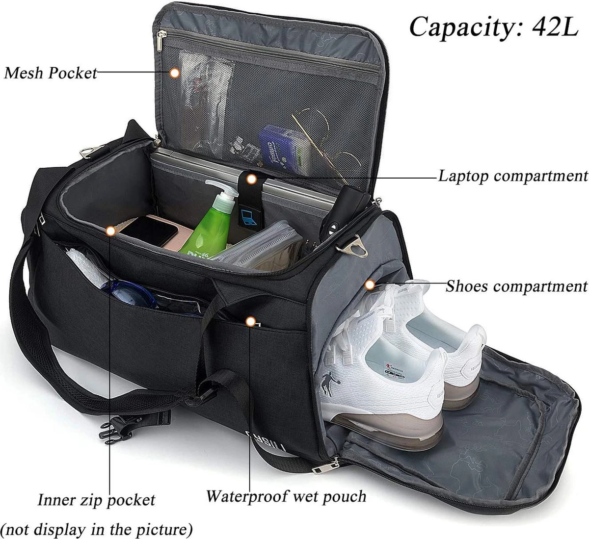 CySILI® Reistas, sporttas, kan als rugzak gedragen worden, handbagage, met schoenenvak en vak voor natte spullen, met cijferslot - voor dames en heren - tas voor sport, fitness, 42 liter inhoud, gym - travel bag & duffel bag CySILI® Reistas, Sporttas, Kan Als Rugzak Gedragen Worden, Handbagage, Met Schoenenvak En Vak Voor Natte Spullen, Met Cijferslot - Voor Dames En Heren - Tas Voor Sport, Fitness, 42 Liter Inhoud, Gym - Travel Bag & Duffel Bag -Fitnessapparatuur Serie Winkel 1200x1099 11