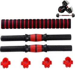 SOUTHWALL Dumbbells Set Verstelbaar Met Halterstang Tot 30kg – Verstelbare Halterset – Fitness Stang – Fitness Gewichten Set – Professionele 2-in-1 Dumbbellset – Gebruiksvriendelijk – Multifunctioneel – Dumbell Set 30 Kg – Rood/Zwart -Fitnessapparatuur Serie Winkel 1200x1103 3