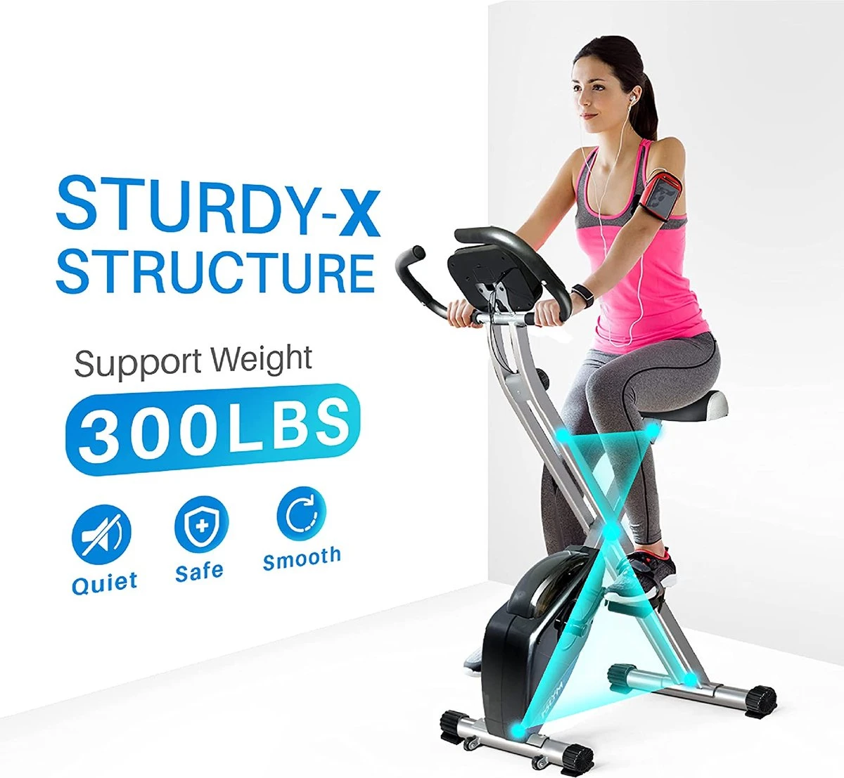K IKIDO Indoorfietsen - X-Bike Hometrainer - Hometrainers - Fitness fiets Opvouwbaar - Inklapbare - Tablethouder - Ergometer - 8 weerstandsniveaus - Fitness bike - Max. 135 kg K IKIDO Indoorfietsen - X-Bike Hometrainer - Hometrainers - Fitness Fiets Opvouwbaar - Inklapbare - Tablethouder - Ergometer - 8 Weerstandsniveaus - Fitness Bike - Max. 135 Kg -Fitnessapparatuur Serie Winkel