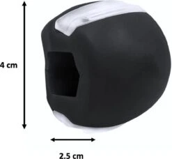 Merkloos Kaaklijn Trainer - Kaak Trainer - Jawline Trainer - Kaakspier Trainer - Jawline Exercise - Facial Toner - Kaaklijn Trainer - Kleur: Zwart -Fitnessapparatuur Serie Winkel 1200x1109 3