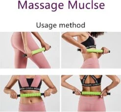 Spier Massage Roller | Stick Roller | Trigger Point | Voor Beginners & Ervaren Sporters | Vermindering Spierpijn | Verkleefde Spieren | Kramp En Stijfheid | Helpt Herstellen | Meer Doorbloeding -Fitnessapparatuur Serie Winkel 1200x1111 4