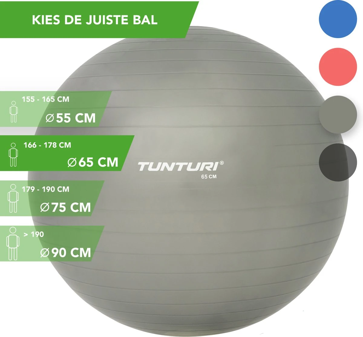Tunturi Fitness bal - Yoga bal inclusief pomp - Pilates bal - Zwangerschaps bal - 65 cm - Kleur: zilver - Incl. gratis fitness app Tunturi Fitness Bal - Yoga Bal Inclusief Pomp - Pilates Bal - Zwangerschaps Bal - 65 Cm - Kleur: Zilver - Incl. Gratis Fitness App -Fitnessapparatuur Serie Winkel 1200x1114 5