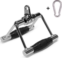 MIRO Roeigreep - Meedraaiend - Roei Handgreep - Parallelgreep - Handvat - Fitness - Dubbele Handgreep - + Karabijnhaak -Fitnessapparatuur Serie Winkel 1200x1116 2