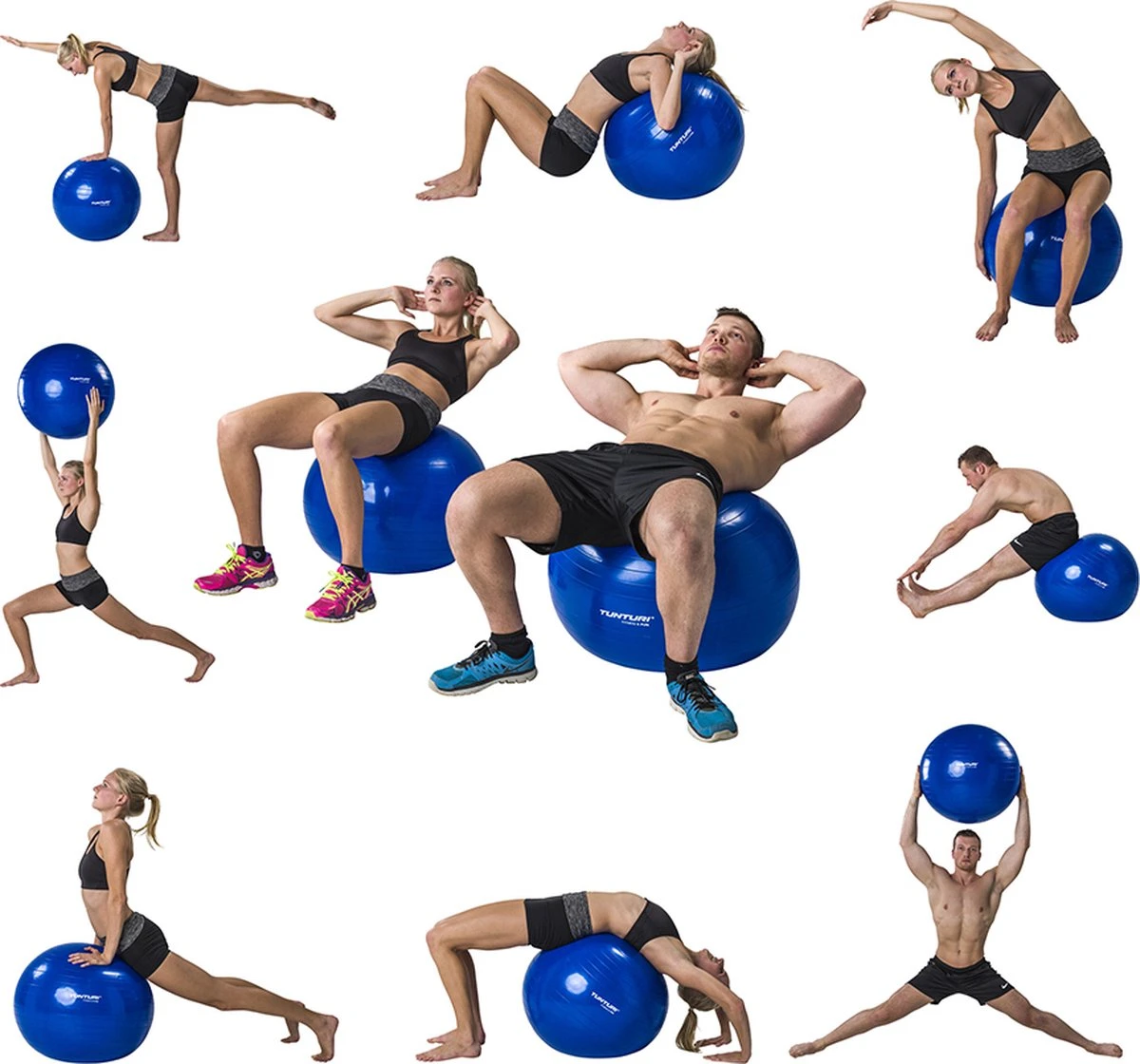 Tunturi Fitnessbal - Gymball - Swiss ball - 65 cm - Anti burst - Incl. pomp - Zwart - Incl. gratis fitness app Tunturi Fitnessbal - Gymball - Swiss Ball - 65 Cm - Anti Burst - Incl. Pomp - Zwart - Incl. Gratis Fitness App -Fitnessapparatuur Serie Winkel 1200x1120 8