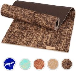 Yoga Mat Sportmat Fitnessmat Antislip Duurzaam Met Yoga Lessen - Bruin