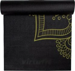 VirtuFit Premium Yoga Mat - Anti-slip - Dik (4 Mm) - 183 X 61 X 0,4 Cm - Onyx Black Mandala