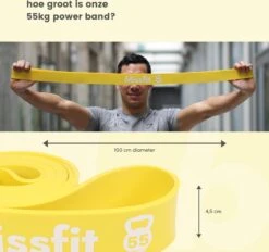 Fitness Weerstandsband Elastiek - Sport Resistance Booty Band - 55kg -Fitnessapparatuur Serie Winkel 1200x1128 3