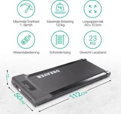 Dreaver S310 Loopband - Wandelband - Walking Pad - 1-6km/h -Fitnessapparatuur Serie Winkel 1200x1130