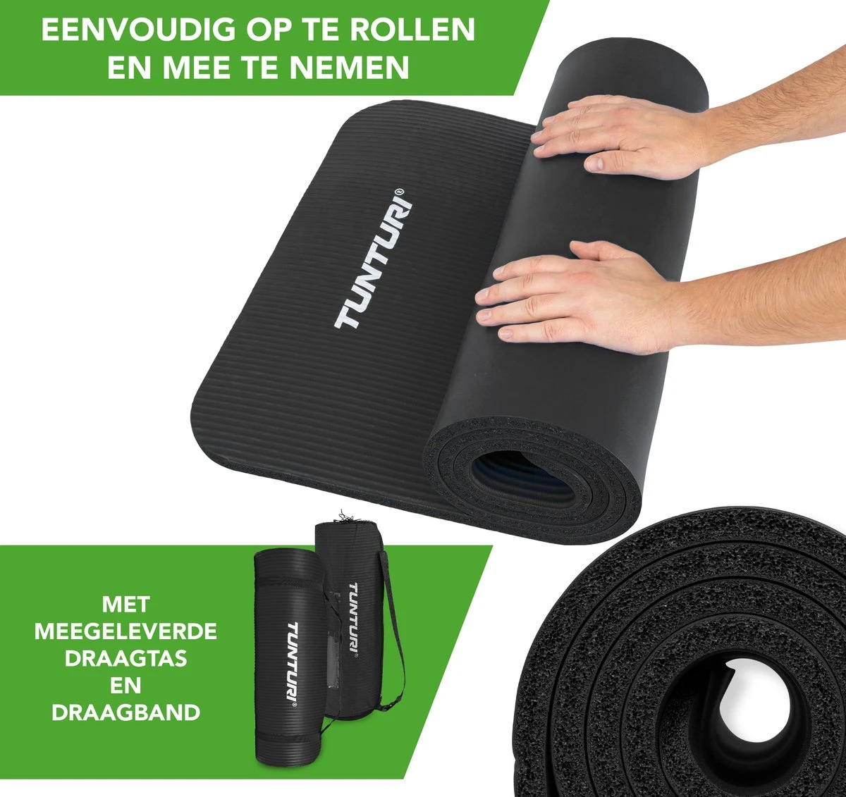 Tunturi fitnessmat met draagtas - Yogamat - Sportmat gemaakt van zacht NBR materiaal - 180 x 60 x 1,5cm - Zwart - Incl. gratis fitness app Tunturi Fitnessmat Met Draagtas - Yogamat - Sportmat Gemaakt Van Zacht NBR Materiaal - 180 X 60 X 1,5cm - Zwart - Incl. Gratis Fitness App -Fitnessapparatuur Serie Winkel 1200x1131 10