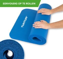 Tunturi Fitnessmat - Yogamat - Sportmat Gemaakt Van Zacht NBR Materiaal - 180 X 60 X 1,5cm - Blauw - Incl. Gratis Fitness App 4 Tunturi Fitnessmat - Yogamat - Sportmat Gemaakt Van Zacht NBR Materiaal - 180 X 60 X 1,5cm - Blauw - Incl. Gratis Fitness App -Fitnessapparatuur Serie Winkel 1200x1131 3
