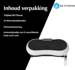 BX Fitness® Trilplaat – Trilplaat Wit - Fitness - Trilplaat Voor Benen Bloedsomloop - Trainingsapparatuur Voor Uithoudingstraining - Stimuleert Spiergroepen - -Fitnessapparatuur Serie Winkel 1200x1134 4