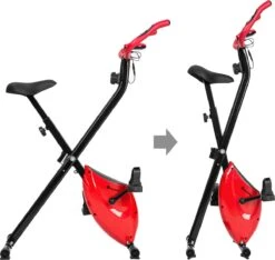 Tectake - Hometrainer - X-Bike Licht & Opvouwbaar Met LCD Display - 401715 -Fitnessapparatuur Serie Winkel 1200x1136 4