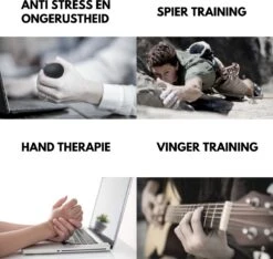 U-Fit One 3 Stuks Stressbal- Stressballen - Fidget - Handtrainer - Handknijper - Knijphalter -Fitnessapparatuur Serie Winkel 1200x1137 20