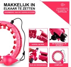 Duerté - HoelaHoep Met Gewicht - Hoela Fitness Kinderen En Volwassenen - Weight Hoop 1.5 KG - Hula Hoop -Fitnessapparatuur Serie Winkel 1200x1137 8