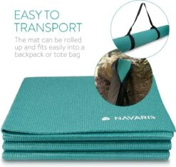 Navaris Opvouwbare Yogamat Voor Op Reis - 4 Mm Dikke Sportmat - Antislip Fitnessmat Voor Yoga, Pilates En Fitness - Geschikt Voor Binnen En Buiten -Fitnessapparatuur Serie Winkel 1200x1138 8