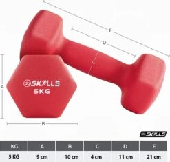 Db SKILLS 5KG Dumbbell Set Van 2 Stuks - Gewichten - Fitness - Sport - Vandaag Voor 19:00 Uur Besteld Is Vandaag Verzonden -Fitnessapparatuur Serie Winkel 1200x1140 12