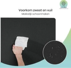 Eco Yoga Mat - Inclusief Draagriem - Anti Slip - Extra Dik (6 Mm) - 183 X 61 X 0,6 Cm - Zwart/Groen - Diverse Kleuren -Fitnessapparatuur Serie Winkel 1200x1140 6