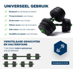 SOUTHWALL Dumbbells Set Verstelbaar Met Halterstang Tot 40kg – Verstelbare Halterset – Fitness Stang – Fitness Gewichten Set – Professionele 2-in-1 Dumbbellset – Home Gym – Krachttraining – Gebruiksvriendelijk – Multifunctioneel – Dumbell Set 40 Kg -Fitnessapparatuur Serie Winkel 1200x1142 10