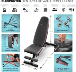 Sportstech BRT400 | Opklapbare Halterbank | Compleet Opgebouwd Geleverd | Buiktrainer | Veilig Vergrendelsysteem -Fitnessapparatuur Serie Winkel 1200x1143 9