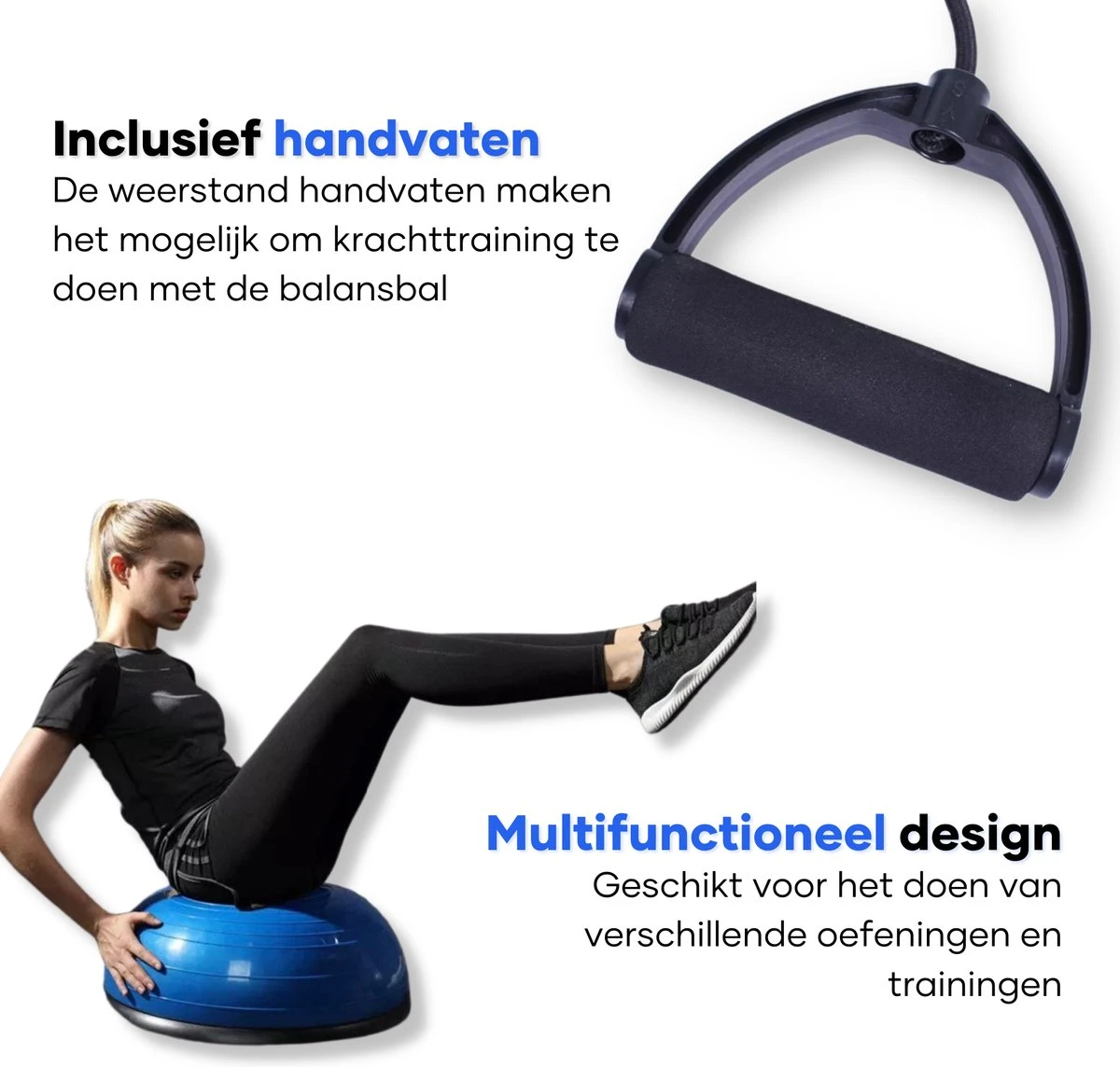 Luxari - Balanstrainer Pro - Balansbal - Inclusief pomp en weerstandsbanden - Ø 60 cm - Balance board - Yoga balance ball - Yoga bal - Balans bal - Balansbord Luxari - Balanstrainer Pro - Balansbal - Inclusief Pomp En Weerstandsbanden - Ø 60 Cm - Balance Board - Yoga Balance Ball - Yoga Bal - Balans Bal - Balansbord -Fitnessapparatuur Serie Winkel 1200x1144 5