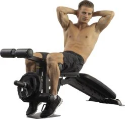 Tunturi Centuri UB100 Halterbank Verstelbaar - Fitnessbank Belastbaar Tot 200kg - Trainingsbank, Buikspierbank & Leg Extension In één -Fitnessapparatuur Serie Winkel 1200x1144 8