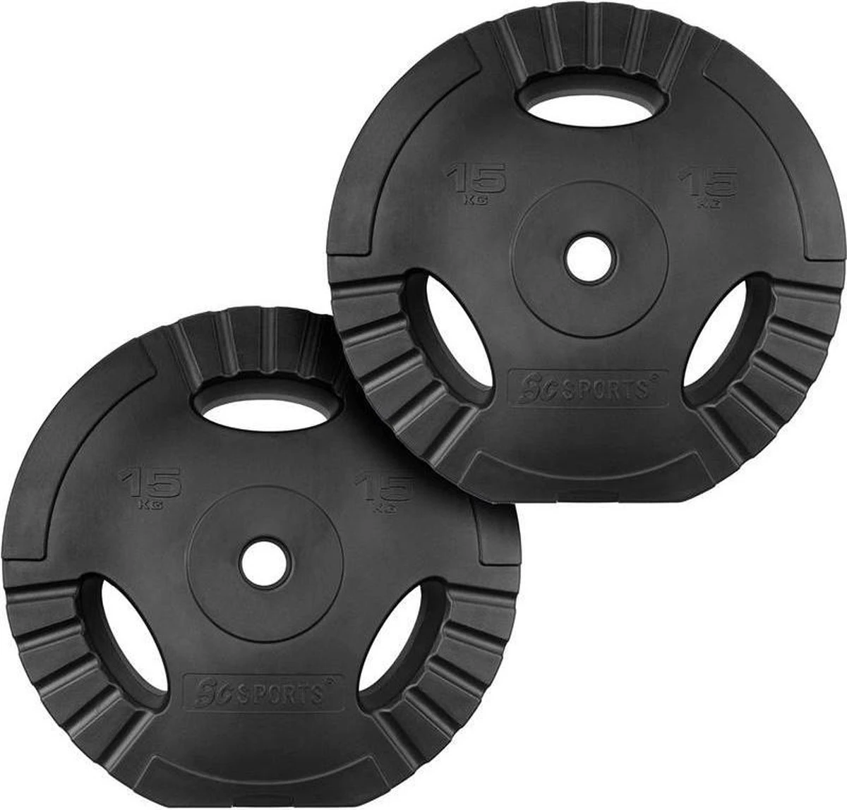 ScSPORTS® Halterschijven set 30 kg - 2 x 15 kg - Gewichten met handgrepen - Kunststof - 30 mm ScSPORTS® Halterschijven Set 30 Kg - 2 X 15 Kg - Gewichten Met Handgrepen - Kunststof - 30 Mm -Fitnessapparatuur Serie Winkel 1200x1148 13