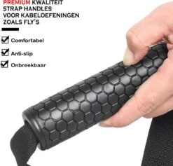 MJ Sports Premium Strap Handles Inclusief 2 Karabijnhaken - Handvatten Set - Voor Krachtstations En Weerstandsbanden - Cable Crossover - Fitness - Handgrepen Met D-ring - Zwart -Fitnessapparatuur Serie Winkel 1200x1152 4