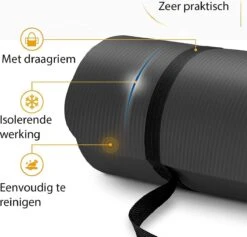 Yoga Mat Zwart 1 Cm Dik, Fitnessmat, Pilates, Aerobics 5 Yoga Mat Zwart 1 Cm Dik, Fitnessmat, Pilates, Aerobics -Fitnessapparatuur Serie Winkel 1200x1153 1