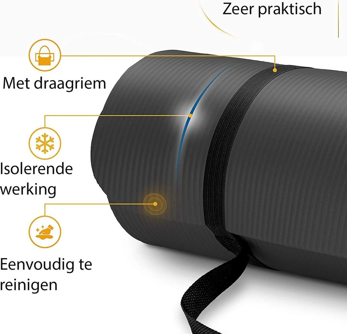 Yoga mat zwart 1 cm dik, fitnessmat, pilates, aerobics Yoga Mat Zwart 1 Cm Dik, Fitnessmat, Pilates, Aerobics -Fitnessapparatuur Serie Winkel 1200x1153 1