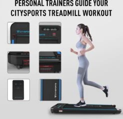 Citysports Loopband WP2 | 440W Motor | LCD-scherm | Bluetooth | Meerdere Snelheidsstanden -Fitnessapparatuur Serie Winkel 1200x1155 4