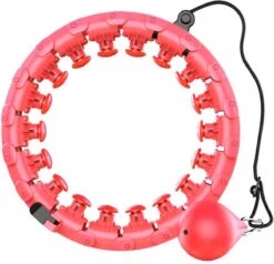 Merkloos Innovagoods Verstelbare Fitness Hoelahoep Met Gewicht - Hoelahoep Voor Volwassenen En Kinderen - Hula Hoop Fitness - Roze -Fitnessapparatuur Serie Winkel 1200x1156 4