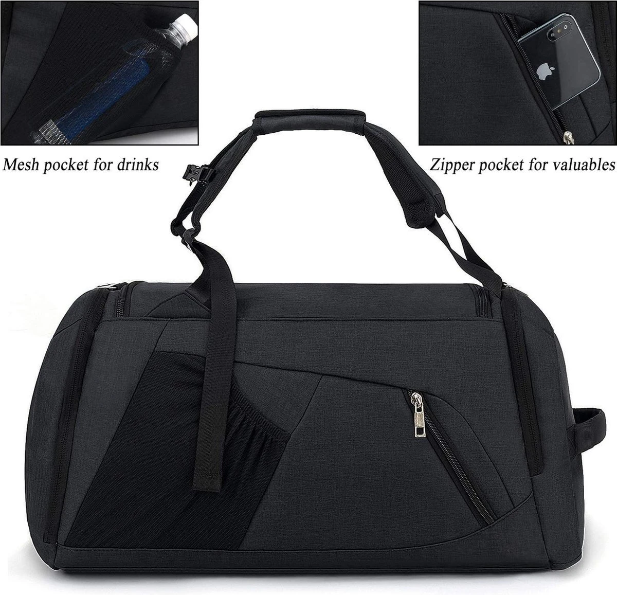 CySILI® Reistas, sporttas, kan als rugzak gedragen worden, handbagage, met schoenenvak en vak voor natte spullen, met cijferslot - voor dames en heren - tas voor sport, fitness, 42 liter inhoud, gym - travel bag & duffel bag CySILI® Reistas, Sporttas, Kan Als Rugzak Gedragen Worden, Handbagage, Met Schoenenvak En Vak Voor Natte Spullen, Met Cijferslot - Voor Dames En Heren - Tas Voor Sport, Fitness, 42 Liter Inhoud, Gym - Travel Bag & Duffel Bag -Fitnessapparatuur Serie Winkel 1200x1157 11