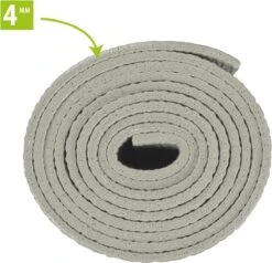 VirtuFit Premium Yoga Mat - Sportmat - Fitness Mat - Anti-slip - Dik (4 Mm) - Natural Grey -Fitnessapparatuur Serie Winkel 1200x1157 2