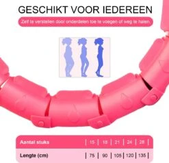 Belenthi Verstelbare Fitness Hoelahoep Met Gewicht - Voor Volwassenen En Kinderen - Weighted Hula Hoop - Smart Hoepel - Roze -Fitnessapparatuur Serie Winkel 1200x1158 2