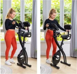 BluMill X-Bike - Opvouwbare Hometrainer - Fitness Fiets - Met Rugleuning - Incl. Extra Weerstandsbanden -Fitnessapparatuur Serie Winkel 1200x1158