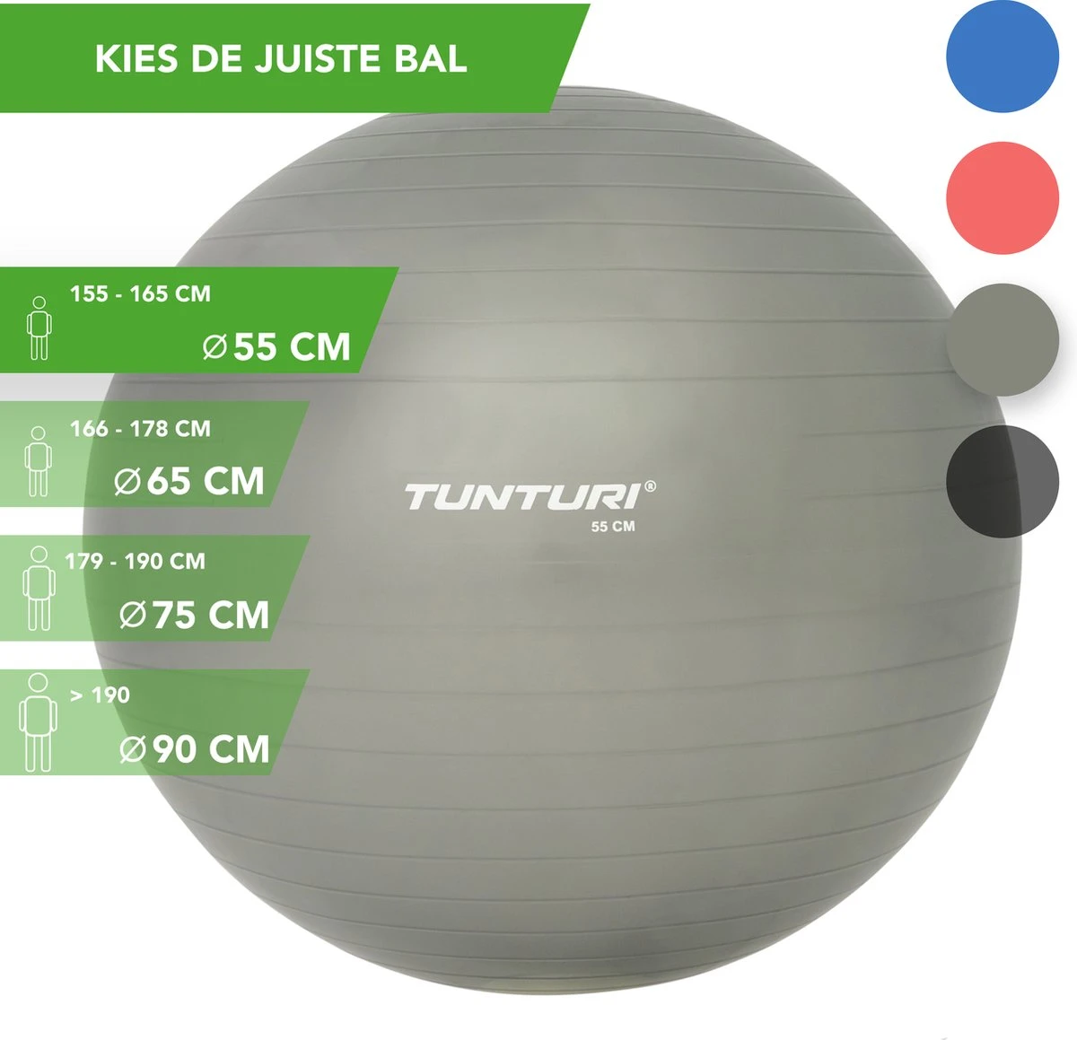 Tunturi Fitness bal - Yoga bal inclusief pomp - Pilates bal - Zwangerschaps bal - 55 cm - Kleur: zilver - Incl. gratis fitness app Tunturi Fitness Bal - Yoga Bal Inclusief Pomp - Pilates Bal - Zwangerschaps Bal - 55 Cm - Kleur: Zilver - Incl. Gratis Fitness App -Fitnessapparatuur Serie Winkel 1200x1159 3