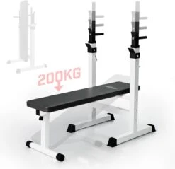 Physionics - Halterbank - Dips Bank - Bankdruk - Buiktrainer - Rugtrainer - Gewicht Heffen - Antislip - Verstelbaar