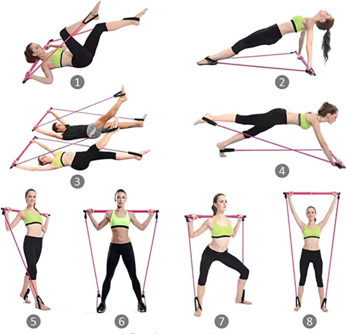 Bodio Pilates stick - Pilates Bar - Weerstandsband - Resistance band - Fitness elastiek - Weerstandbanden Fitness - Fitness krachttraining - Fitness - Pilates - Binnen - Buiten - Full body workout - Paars Bodio Pilates Stick - Pilates Bar - Weerstandsband - Resistance Band - Fitness Elastiek - Weerstandbanden Fitness - Fitness Krachttraining - Fitness - Pilates - Binnen - Buiten - Full Body Workout - Paars -Fitnessapparatuur Serie Winkel 1200x1160 9