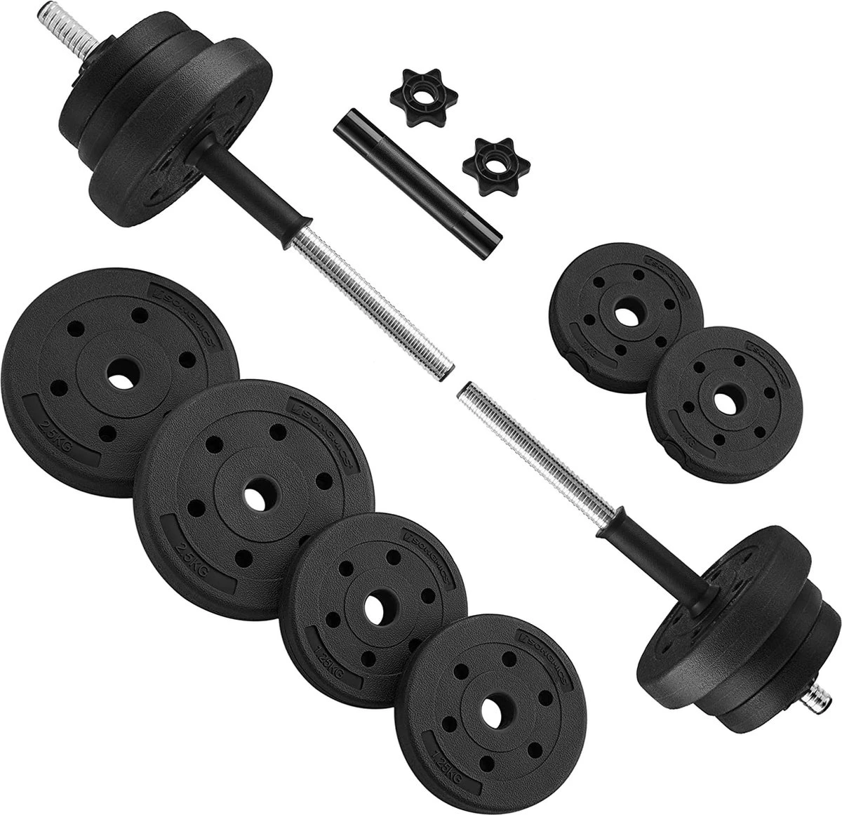 Hoppa! Halterset,verstelbare kunststof dumbbell set, met aansluitende stalen buis, halters, dumbbell set, 20 kg/30 kg, workout fitness training, 1 paar, Hoppa! Halterset,verstelbare Kunststof Dumbbell Set, Met Aansluitende Stalen Buis, Halters, Dumbbell Set, 20 Kg/30 Kg, Workout Fitness Training, 1 Paar, -Fitnessapparatuur Serie Winkel 1200x1161 11
