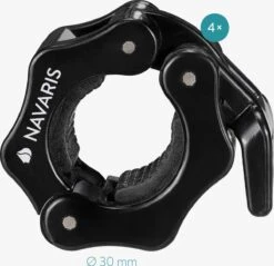 Navaris Halterstangsluiters- Lock Jaw Collar Set - 2x Barbell Sluiting - Halterstangsluiting - Sluitklemmen Voor Halterstangen -Fitnessapparatuur Serie Winkel 1200x1162 14