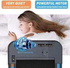 Merkloos CITYSPORTS Loopband Voor Thuis/kantoor, 440 W Motor, Slank En Stil, Lcd-scherm En Teller, Ingebouwde Bluetooth-luidspreker 4 Merkloos CITYSPORTS Loopband Voor Thuis/kantoor, 440 W Motor, Slank En Stil, Lcd-scherm En Teller, Ingebouwde Bluetooth-luidspreker -Fitnessapparatuur Serie Winkel 1200x1164