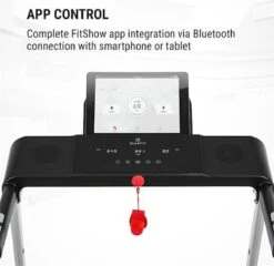 Klarfit Treado Active Loopband - 10 Km/h - 1PK - 36 X 100 Cm - Bluetooth - Trainingscomputer Met Tablethouder - Touch-display -Fitnessapparatuur Serie Winkel 1200x1164 4